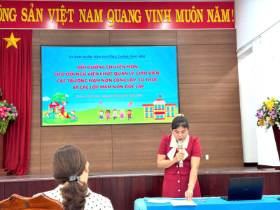 CÁN BỘ QUẢN LÝ – GIÁO VIÊN TRƯỜNG MN CHÁNH PHÚ HOÀ TẬP HUẤN CHUYÊN MÔN NẶM 2025