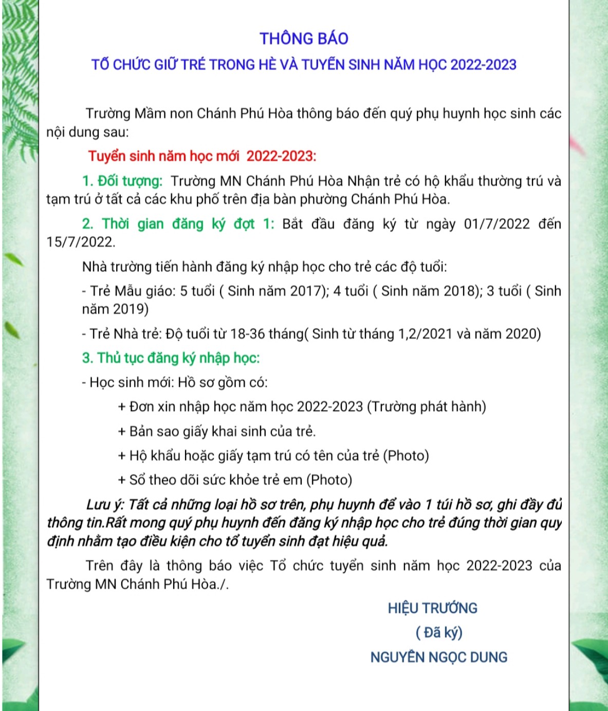 TUYEN SINH 22 23