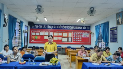 HỌP THƯỜNG KÝ CHI BỘ MN CHÁNH PHÚ HÒA