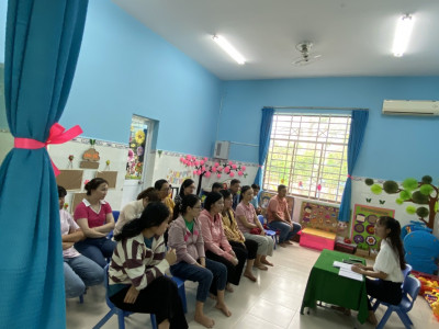 TRƯỜNG MẦM NON CHÁNH PHÚ HÒA TỔ CHỨC HỌP CHA MẸ HỌC SINH ĐẦU NĂM HỌC 2023-2024